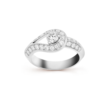 VCARD36100 - Couture solitaire 0.30 ct EVVS2