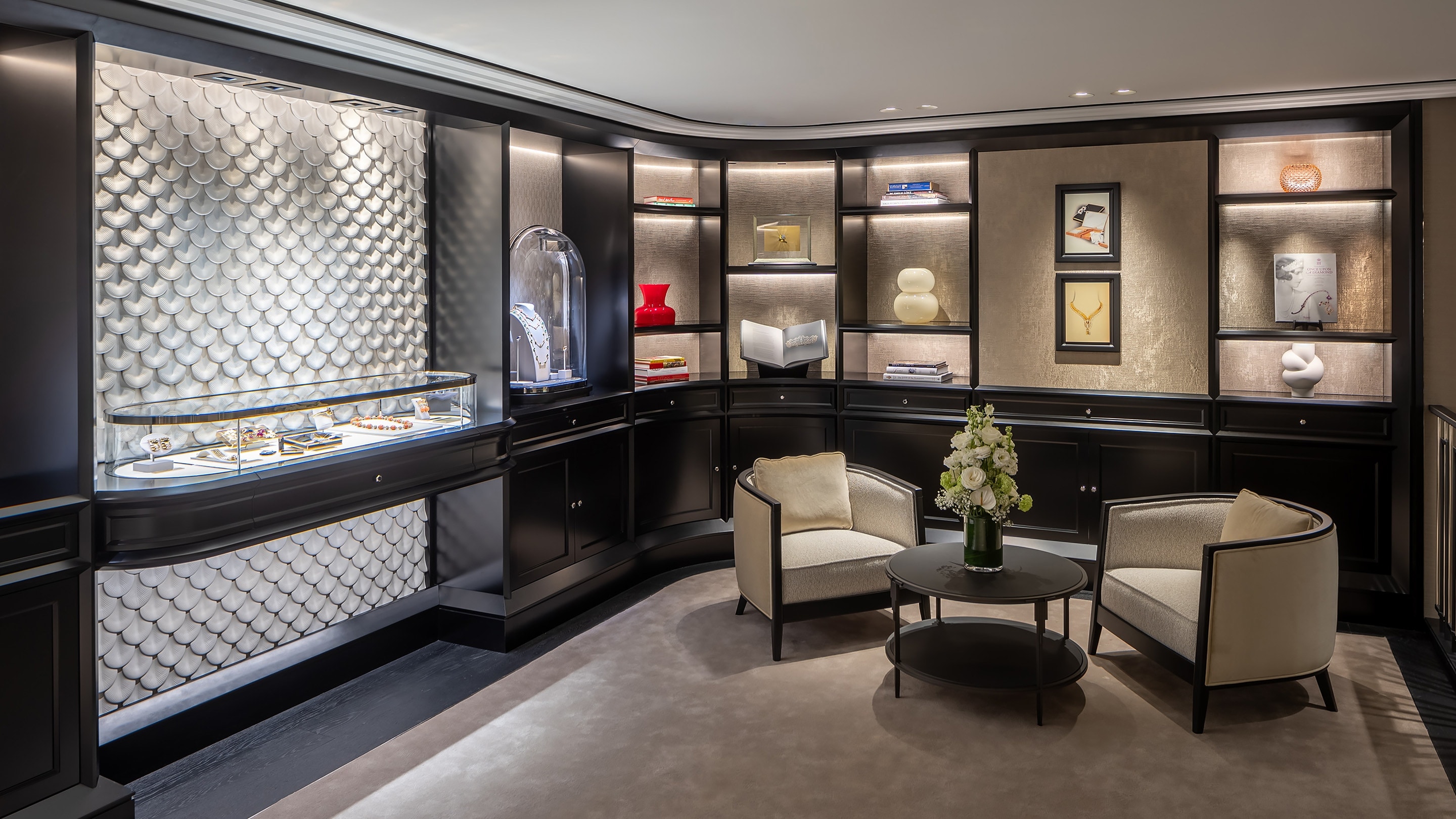 Vienne boutique present the salon view , Van Cleef Arpels