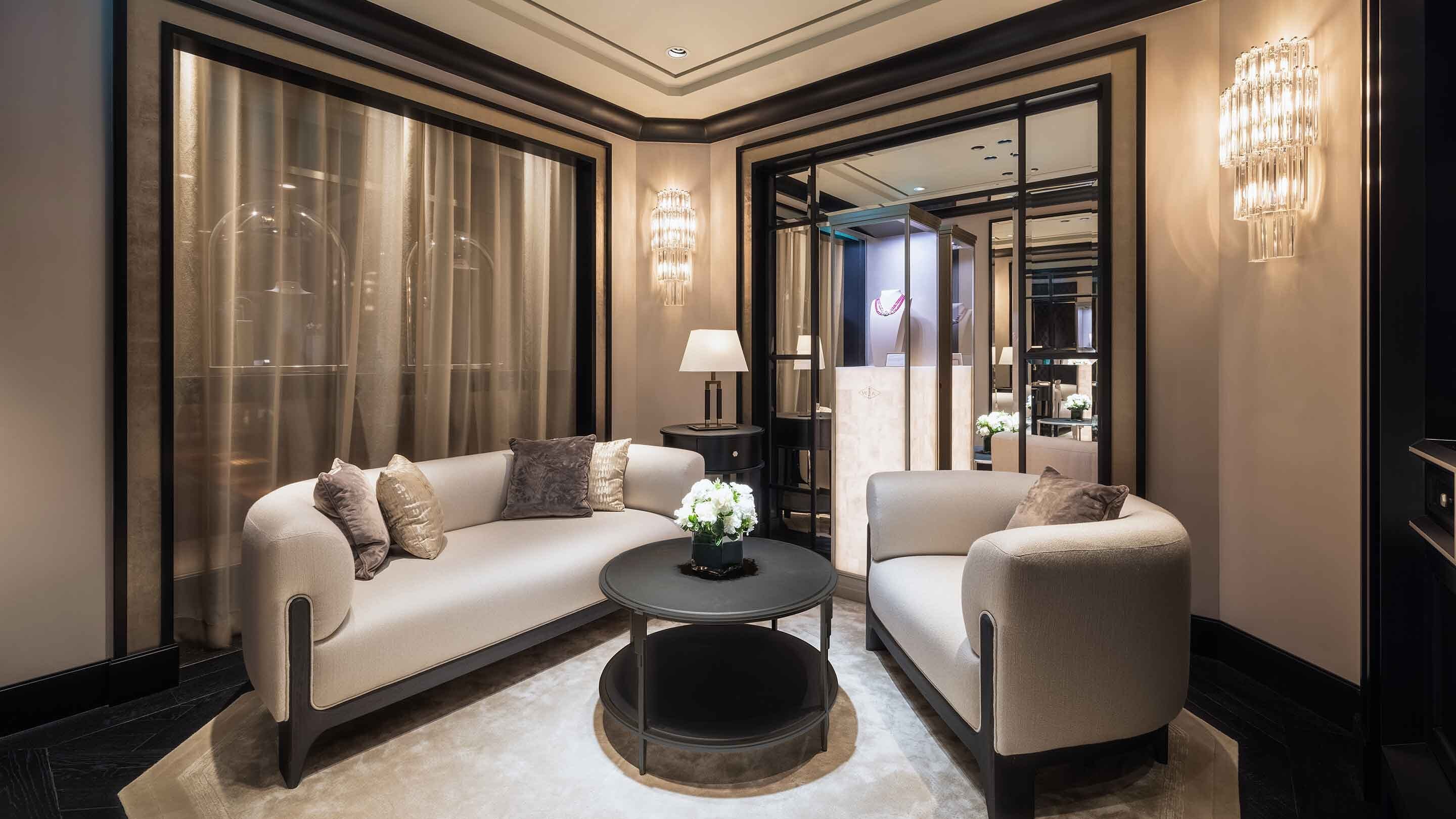 Seoul, galleria boutique present the interior salon view, Van Cleef & Arpels.