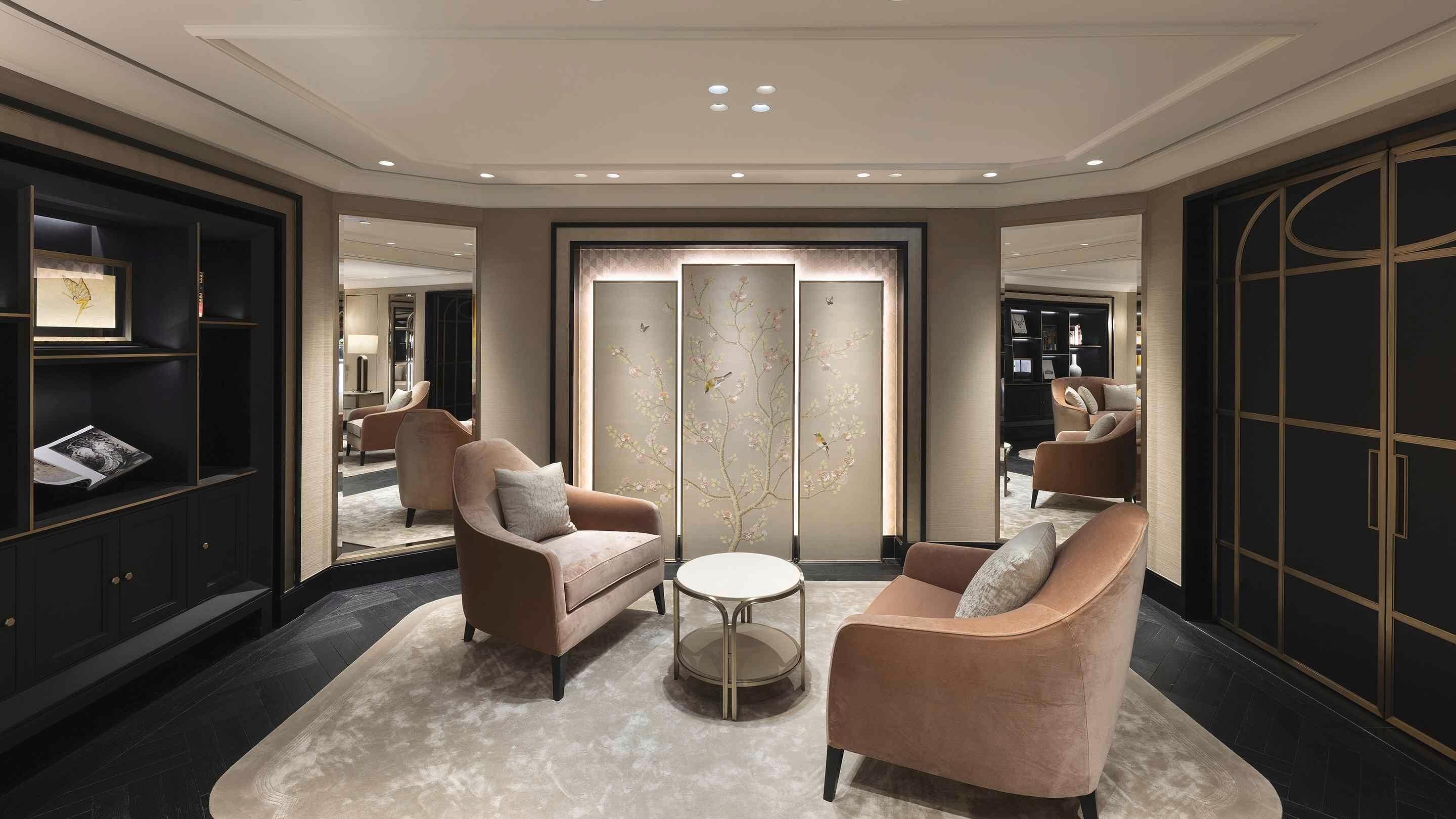 Hon Kong boutique present the salon view, Van Cleef Arpels