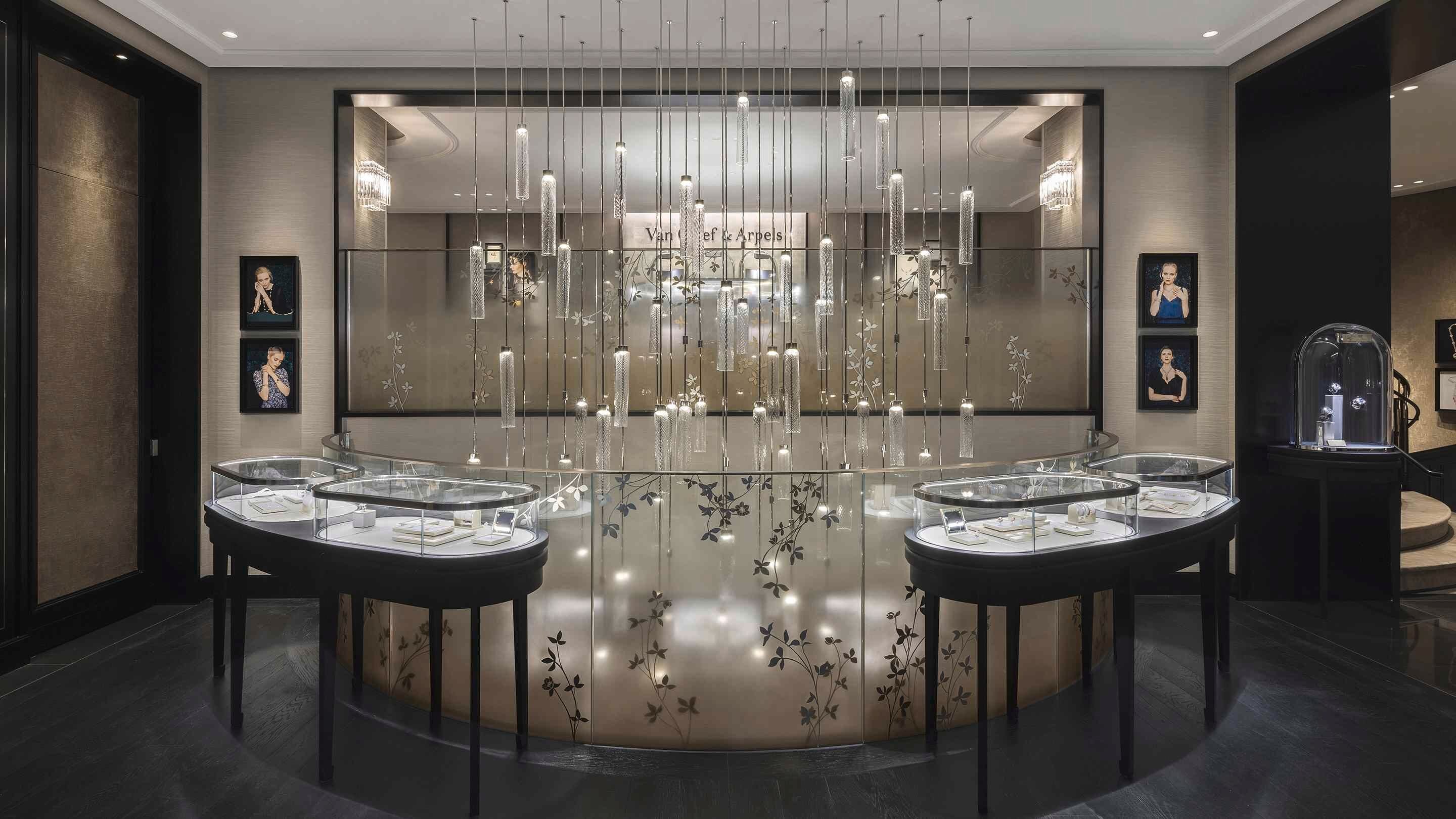 Hong Kong boutique present the main area view, Van Cleef Arpels