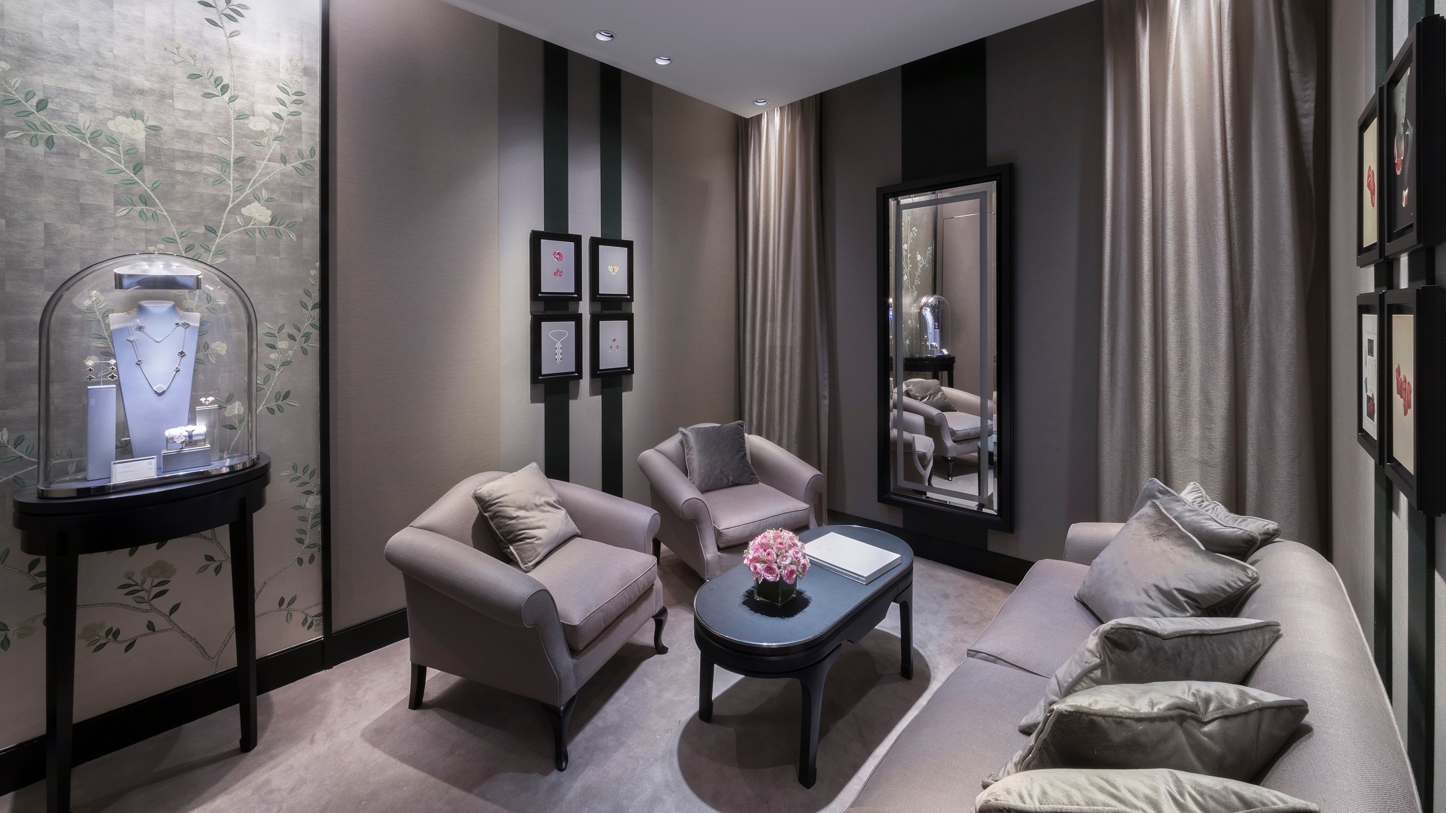 harbin charter boutique present living room view, Van Cleef & Arpels