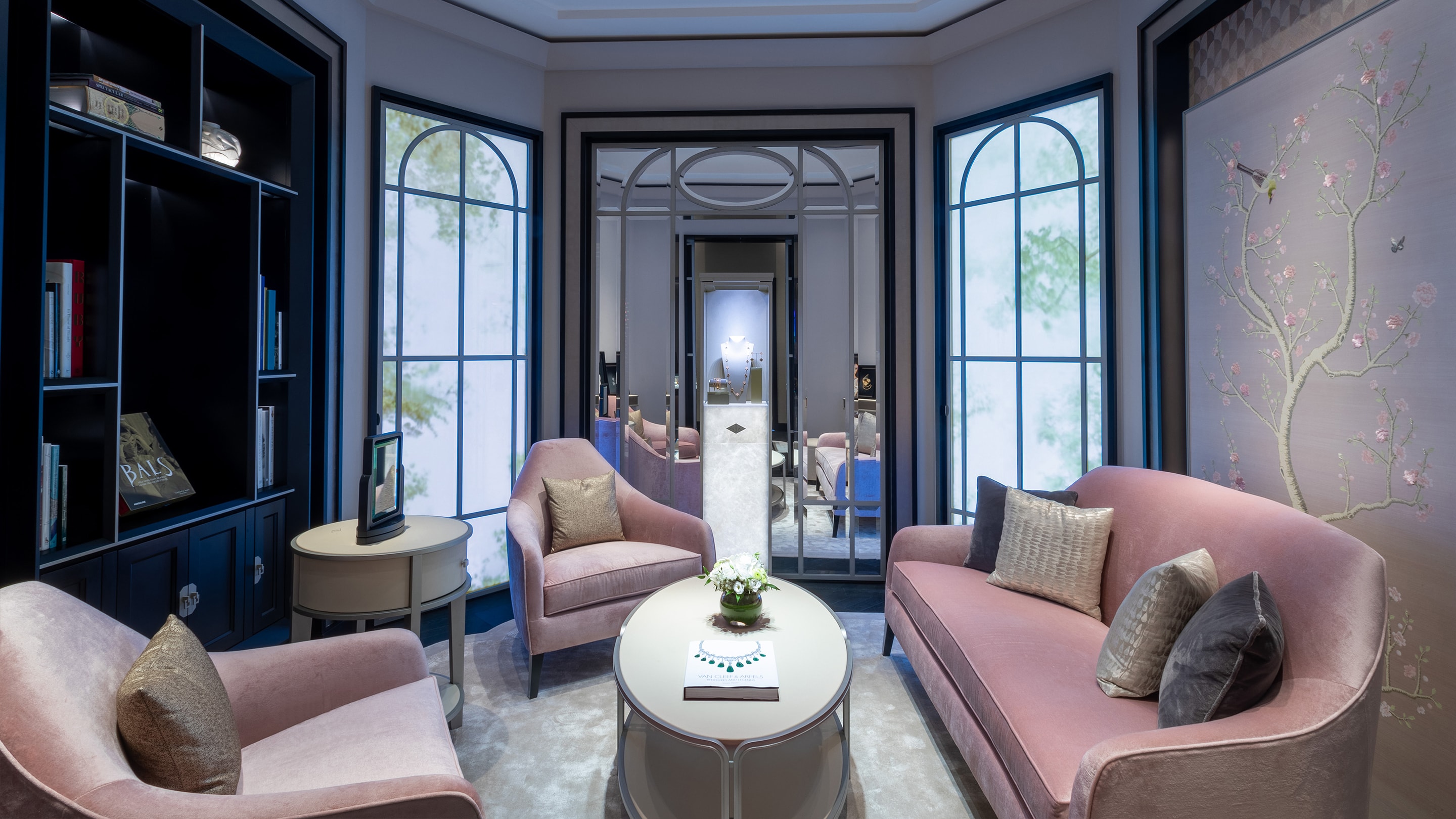 dubai mall of the emirates boutique present living room view, Van Cleef & Arpels