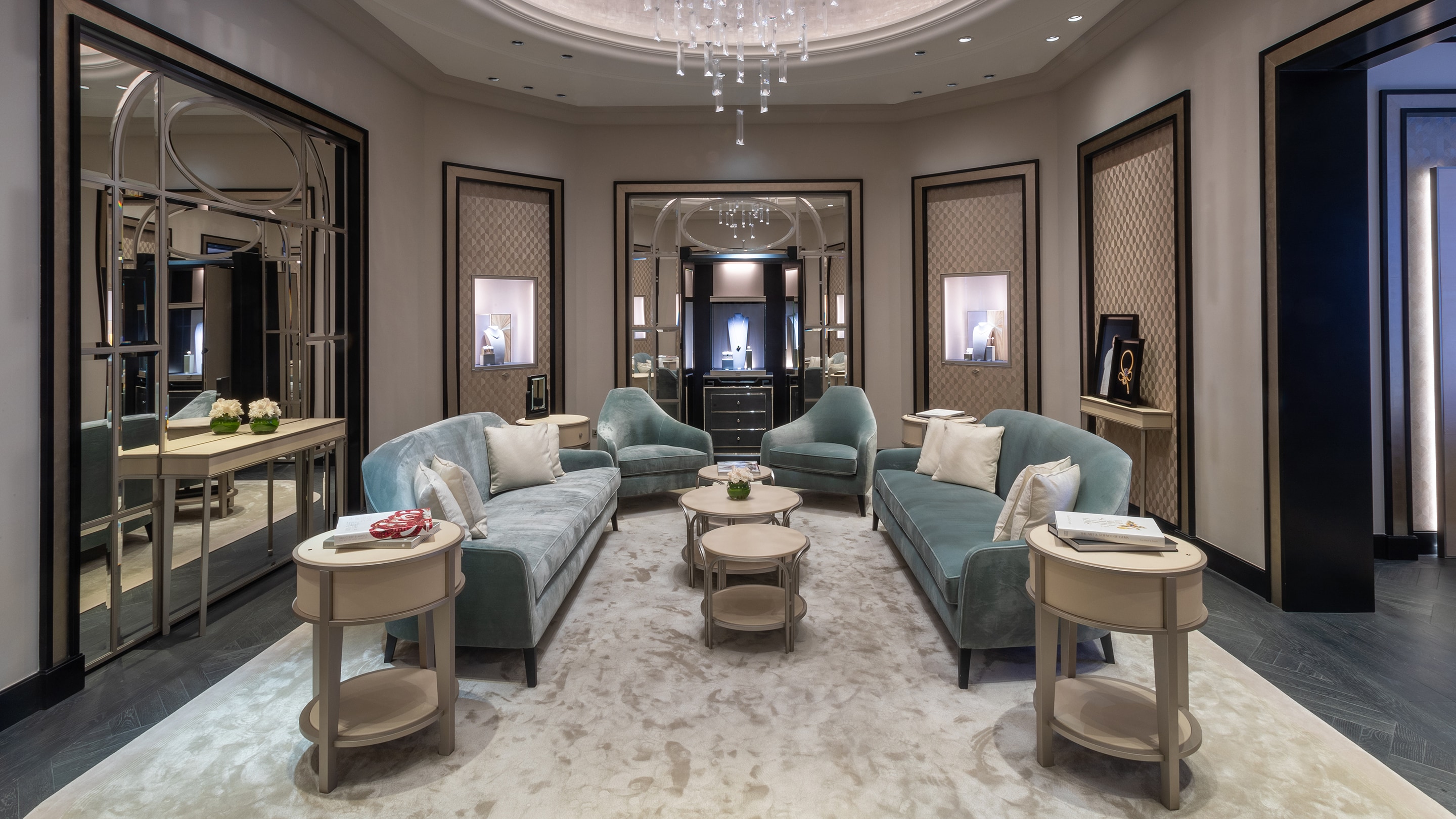 doha katara plaza boutique present living rooms view, Van Cleef & Arpels